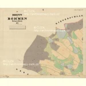 Brunn - c7515-1-001 - Kaiserpflichtexemplar der Landkarten des stabilen Katasters