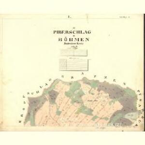 Piberschlag - c8539-1-001 - Kaiserpflichtexemplar der Landkarten des stabilen Katasters