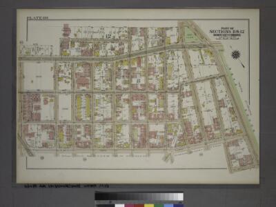 Plate 60, Part of Sections 11&12, Borough of the Bronx. [Bounded by E. Fordham Road, Bathgate Avenue, E. 191st Street, Hughes Avenue, E. Fordham Road, Southern Boulevard, E. 185th Street, Prospect Avenue, E. 187th Street and Washington Avenue.]