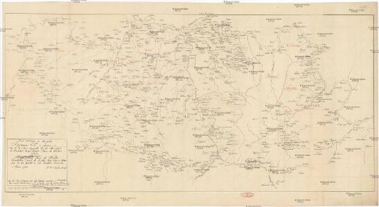 Carte militaire et itineraire du royaume de Servie