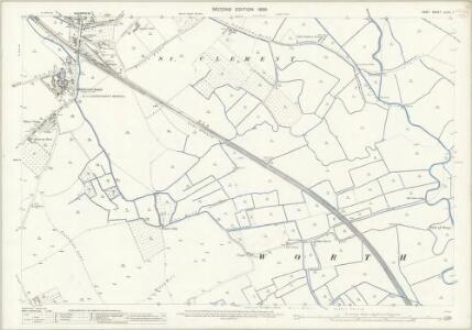 Kent XLVIII.7 (includes: Sandwich; Worth) - 25 Inch Map