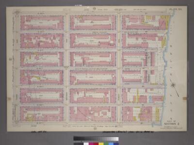 Plate 34, Part of Section 5: [Bounded by E. 53rd Street, (East River Piers) First Avenue, E. 47th Street and Third Avenue.]