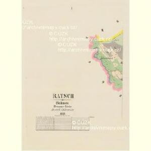 Ratsch - c6321-1-001 - Kaiserpflichtexemplar der Landkarten des stabilen Katasters