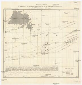 Karten-Skizze des Treibeises bei Newfundland während der Zeit von Anfang Mai bis Ende Juni, nach den Berichten, welche bis zum 8ten Juli eingegangen sind