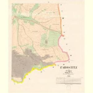 Zahostitz - c9065-1-002 - Kaiserpflichtexemplar der Landkarten des stabilen Katasters