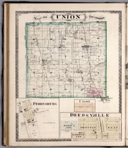 Union Township, Miami County, Indiana.  Perrysburg.  Union.  Deedsville.