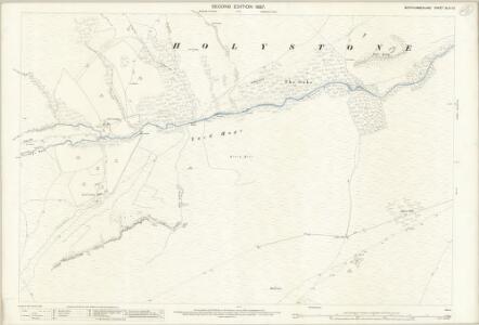 Northumberland (Old Series) XLIII.10 (includes: Holystone; Woodside) - 25 Inch Map