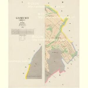 Krzeschin (Křessin) - c3640-1-001 - Kaiserpflichtexemplar der Landkarten des stabilen Katasters