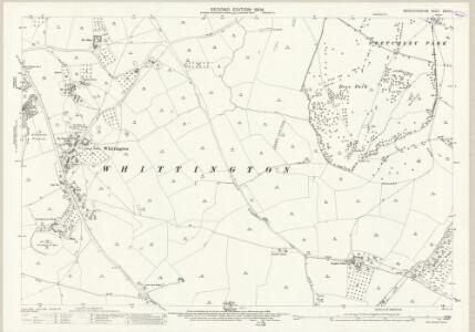 Worcestershire XXXIV.9 (includes: Norton Juxta Kempsey; Spetchley; Whittington; Worcester) - 25 Inch Map