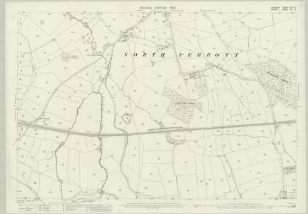 Somerset XCIII.2 (includes: Haslebury Plucknett; Misterton; North Perrot; South Perrot) - 25 Inch Map