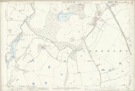 Shropshire IX.5 (includes: Adderley; Dodcott Cum Wilkesley) - 25 Inch Map