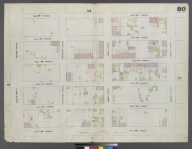 Plate 80: Map bounded by East 47th Street, Second Avenue, East 42nd Street, Fourth Avenue