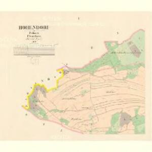 Hohendorf - c9038-1-001 - Kaiserpflichtexemplar der Landkarten des stabilen Katasters