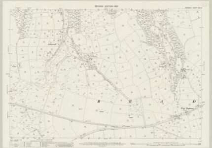 Cornwall XXXV.9 (includes: Broadoak; Cardinham; St Winnow) - 25 Inch Map