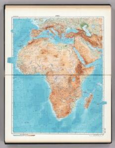 155-156.  Africa, Physical.  The World Atlas.