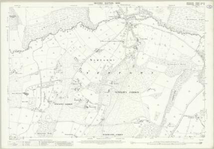 Berkshire XLIII.9 (includes: Burghclere; Greenham; Highclere; Newbury; Newtown) - 25 Inch Map