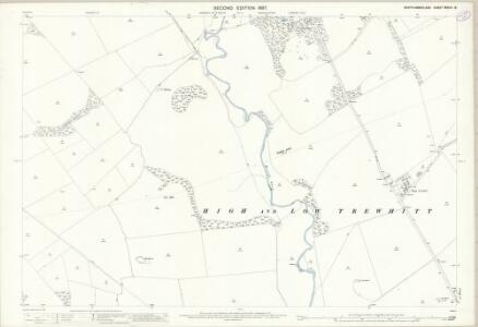 Northumberland (Old Series) XXXVII.13 (includes: Burradon; High And Low Trewhitt; Netherton South Side) - 25 Inch Map