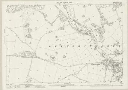 Norfolk IX.16 (includes: Field Dalling; Letheringsett With Glandford; Thornage) - 25 Inch Map
