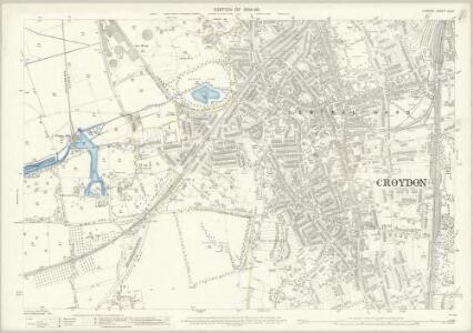 London (Edition of 1894-96) CLVII (includes: Croydon St John The Baptist) - 25 Inch Map