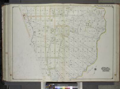 Brooklyn, Vol. 1, 2nd Part, Double Page Plate No. 46; Part of Wards 26, Section 14; [Map bounded by Dumont Ave., boundary line of the boroughs of Brooklyn and Queens, Vandalia Ave.; Including Crescent St., Fairfield Ave., Fountain Ave.] / by and under...