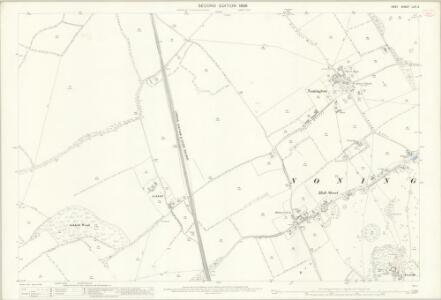 Kent LVII.3 (includes: Aylesham; Nonington) - 25 Inch Map