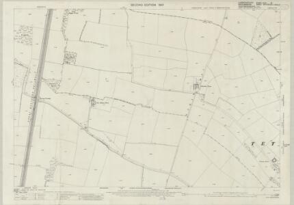 Cambridgeshire XLIV.15 (includes: Everton; Gamlingay; Sandy; Tempsford; Tetworth) - 25 Inch Map
