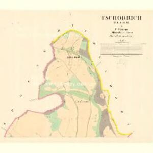 Tschödrich (Lhota) - m3048-1-001 - Kaiserpflichtexemplar der Landkarten des stabilen Katasters