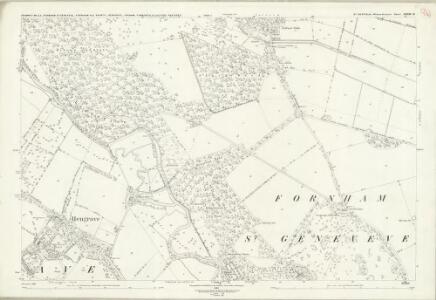 Suffolk XXXIII.10 (includes: Culford; Flempton; Fornham All Saints; Fornham St Genevieve; Hengrave; Ingham; Timworth; West Stow) - 25 Inch Map