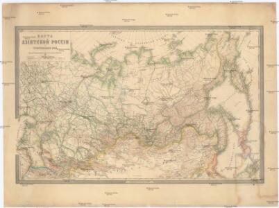 Karta azijatskoj Rossii i turkestanskago kraja