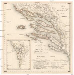 Charte des sudöstlichen Theiles von Dalmatien mit dem oesterreichischen Antheile von Albanien
