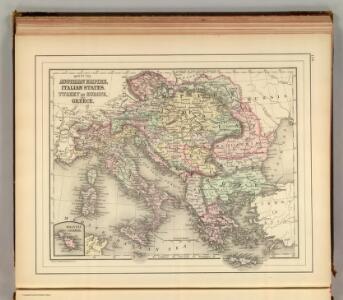 Austrian Empire, Italy, Turkey in Europe, Greece.