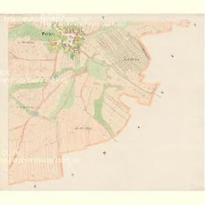 Poržin - c6036-1-005 - Kaiserpflichtexemplar der Landkarten des stabilen Katasters