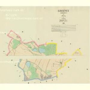 Brozney (Brozna) - c0513-1-001 - Kaiserpflichtexemplar der Landkarten des stabilen Katasters