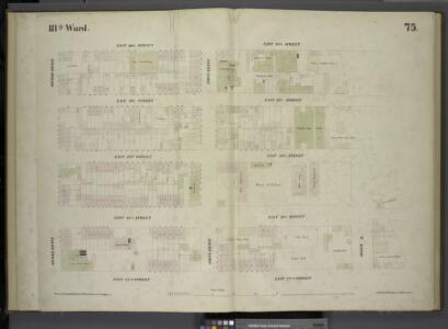 [Plate 75: Map bounded by East 26th Street, Avenue A, East 22nd Street, Second Avenue.]