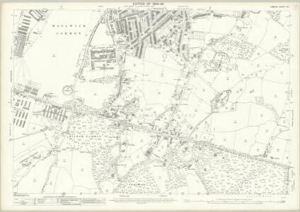 London (Edition of 1894-96) CVII (includes: Borough Of Greenwich; Borough Of Woolwich) - 25 Inch Map