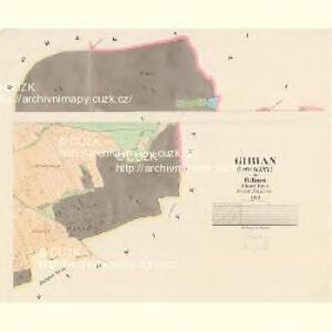 Gibian (Borowany) - c2945-1-001 - Kaiserpflichtexemplar der Landkarten des stabilen Katasters