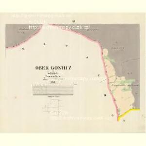 Ober Gostitz - m0784-1-010 - Kaiserpflichtexemplar der Landkarten des stabilen Katasters