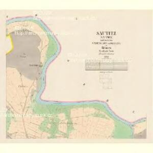 Sautitz (Sautice) - c7156-1-002 - Kaiserpflichtexemplar der Landkarten des stabilen Katasters