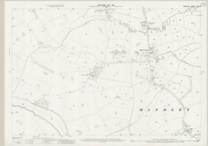 Cheshire XLVII.13 (includes: Coddington; Golborne Bellow; Golborne David; Handley; Lea Newbold) - 25 Inch Map