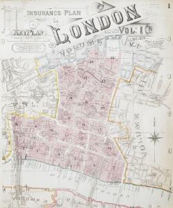 Insurance Plan of London Vol. 1: Key Plan