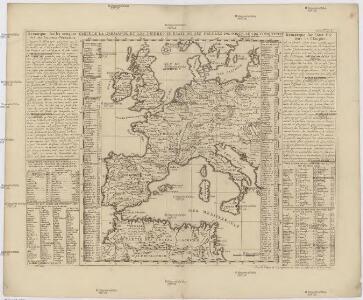 Carte de la Germanie et les diferents etats ou ses peuples ont porté leurs conquestes