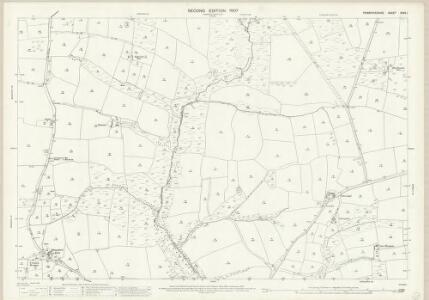 Pembrokeshire XXXV.1 (includes: Begeli; Loveston; Martletwy; Mounton; Narberth South; Reynalton; Yerbeston) - 25 Inch Map