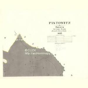 Pistowitz - m2293-1-002 - Kaiserpflichtexemplar der Landkarten des stabilen Katasters
