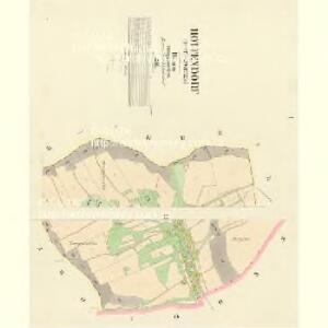 Hottendorf (Hottkowitze) - c1928-1-001 - Kaiserpflichtexemplar der Landkarten des stabilen Katasters
