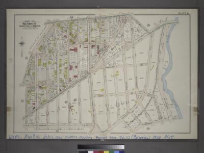 Plate 15: Part of Section 10, Borough of the Bronx. [Bounded by Home Street, Westchester Avenue, Edgewater Road, Garrison Avenue, Faile Street, Whitlock Avenue, Dongan Street, Rogers Place, E. 165th Street, Hall Place and Intervale Avenue.]