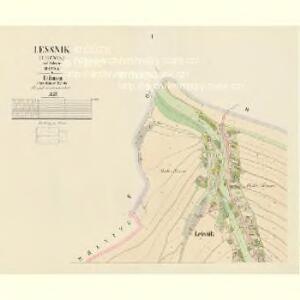 Lessnik (Leznik) - c3907-1-001 - Kaiserpflichtexemplar der Landkarten des stabilen Katasters