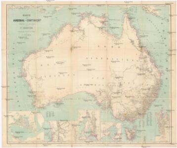 Karte vom Austral-Continent