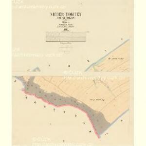 Nieder Rokitey (Doleni Rokita) - c1375-1-001 - Kaiserpflichtexemplar der Landkarten des stabilen Katasters