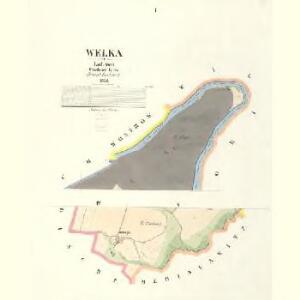 Welka - c8375-1-001 - Kaiserpflichtexemplar der Landkarten des stabilen Katasters