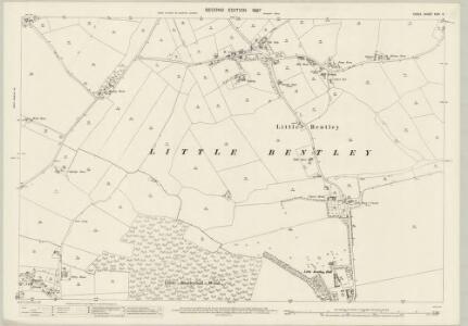 Essex (1st Ed/Rev 1862-96) XXIX.9 (includes: Great Bromley; Little Bentley) - 25 Inch Map